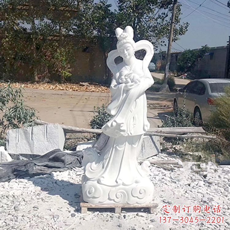 常州嫦娥奔月汉白玉精美雕像