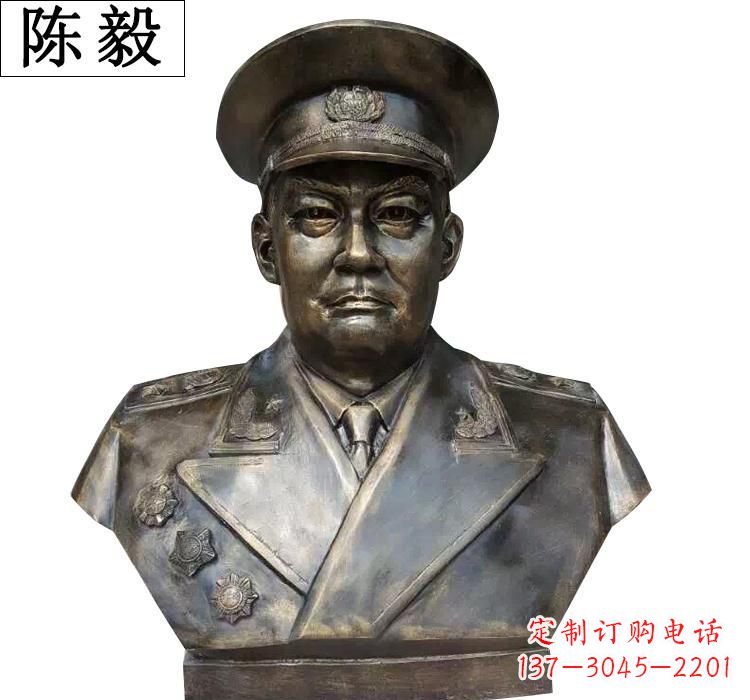 常州陈毅胸像铜雕
