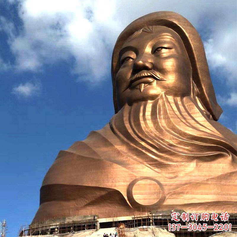 常州成吉思汗大雕塑-大型成吉思汗头像景区景点历史名人雕塑