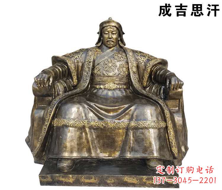 常州成吉思汗英雄的雕像