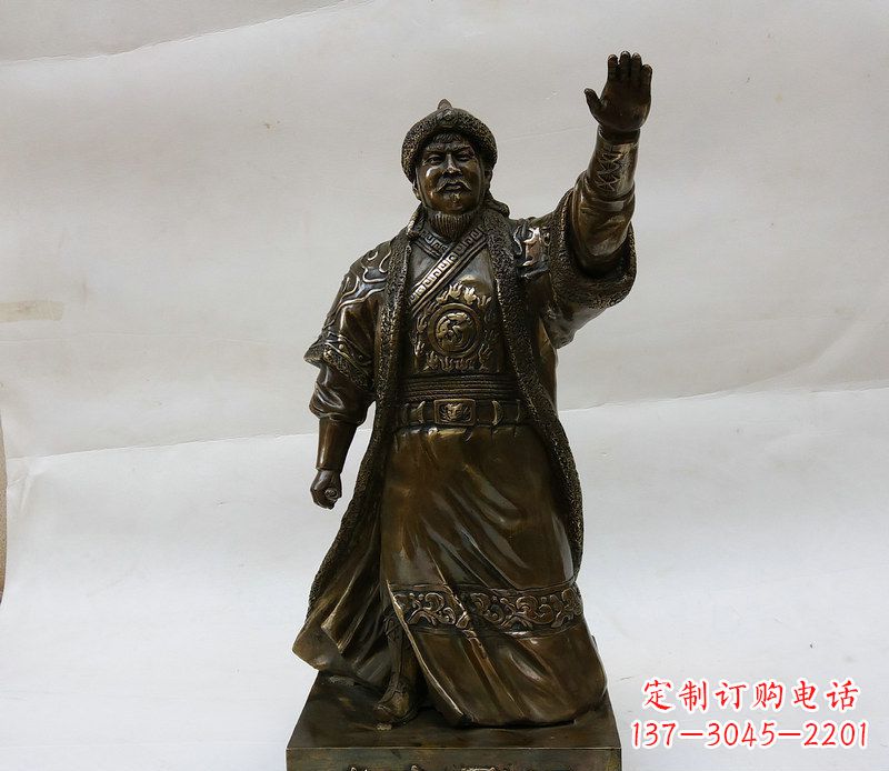 常州成吉思汗源自铜雕的传奇人物