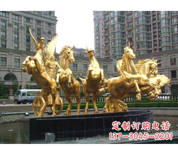 常州城市阿波罗战车铜雕马