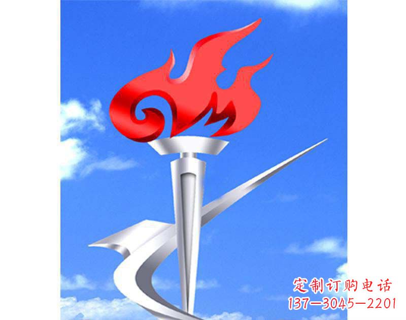 常州城市文化的象征——不锈钢火炬雕塑