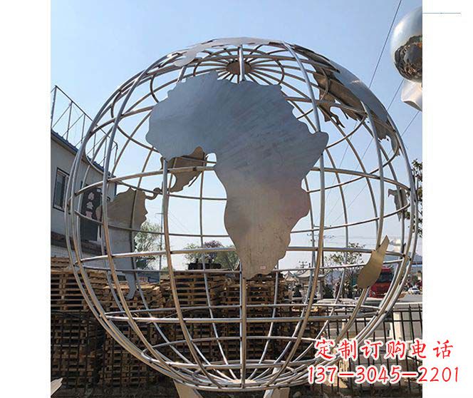 常州城市不锈钢地球仪造型雕塑