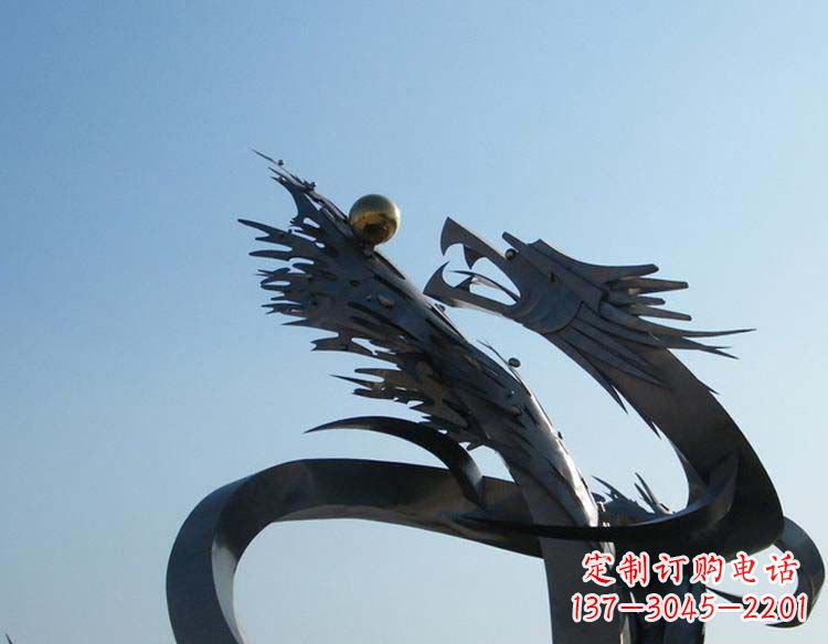常州不锈钢龙雕塑精细的手工艺品