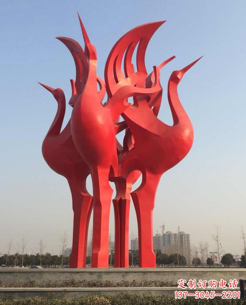 常州仙鹤雕塑一座城市的标志