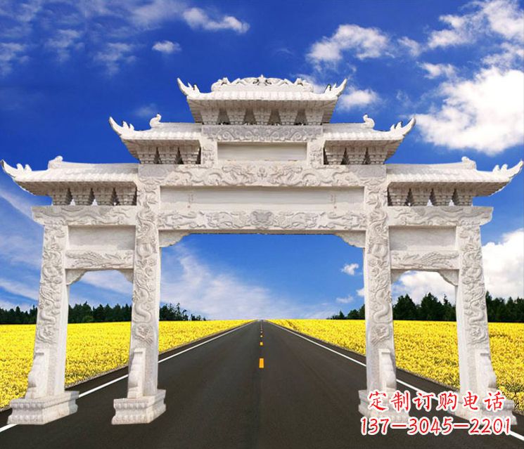 常州城市建筑牌楼石雕