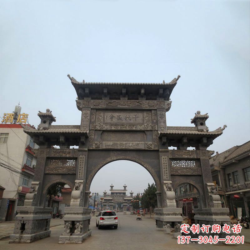 常州仿古牌楼雕塑——缔造城市文化新气象