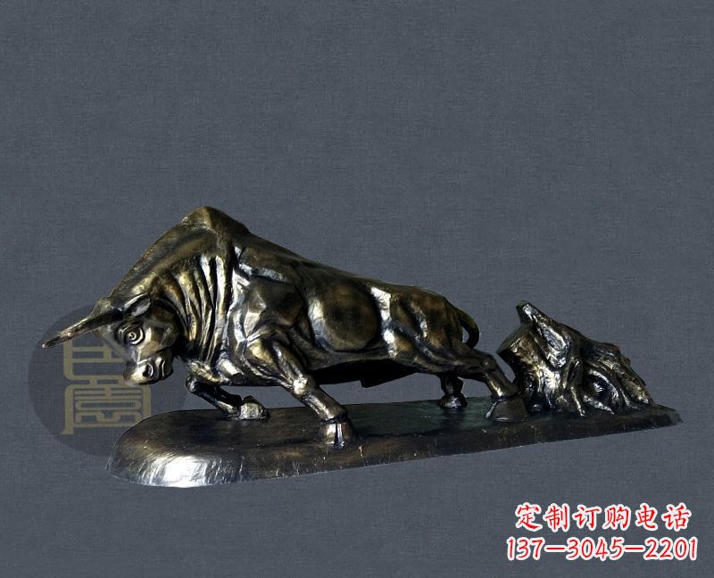 常州缔造城市景观,铜雕拓荒牛添彩