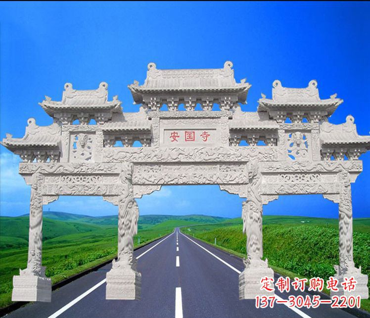 常州城市石雕牌坊雕塑