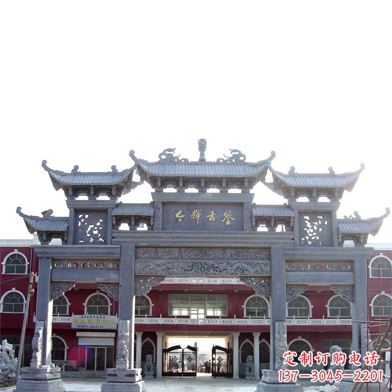 常州石雕牌楼极致精美的城市艺术