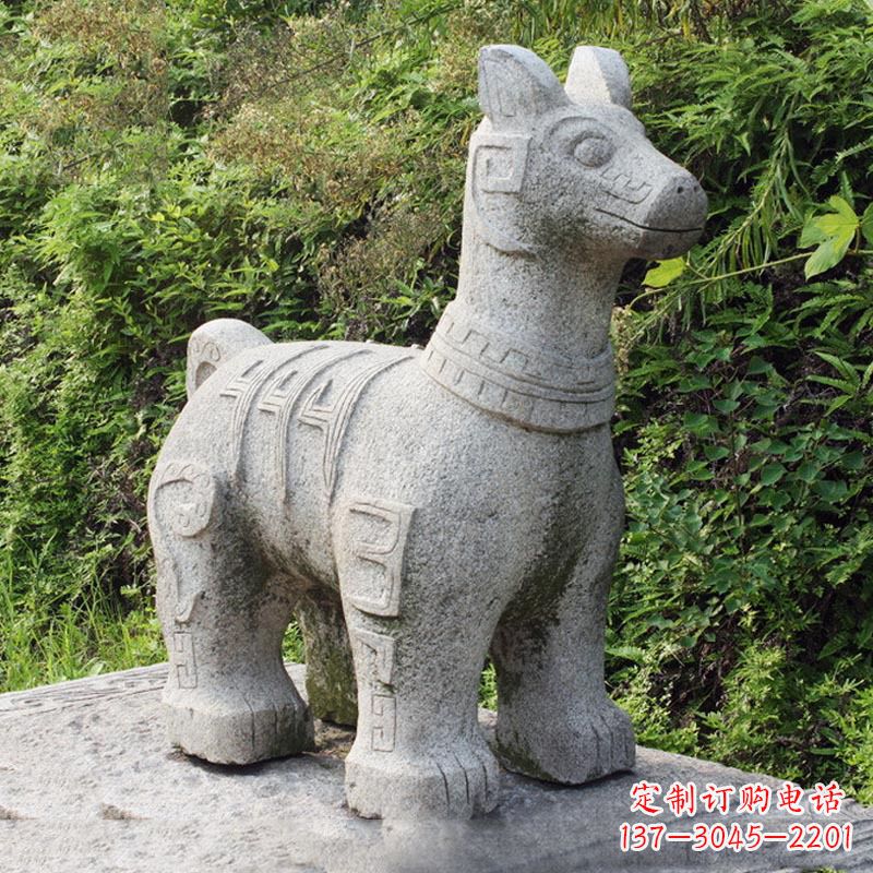 常州精美的生肖狗石雕摆件