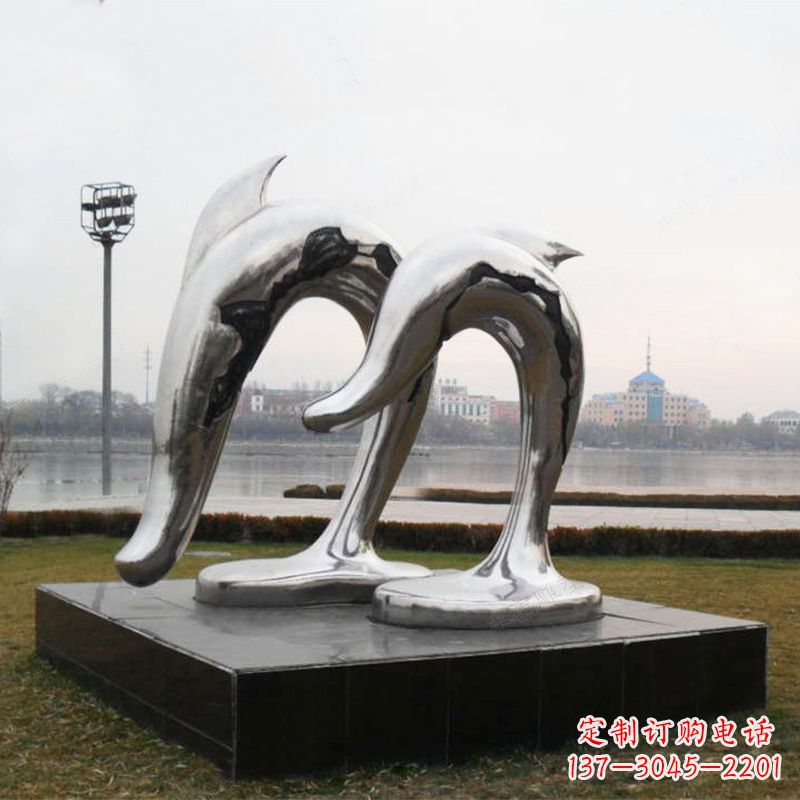 常州海豚公园动物景观雕塑的精灵