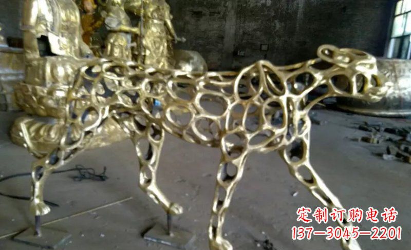 常州静谧的金钱豹雕塑