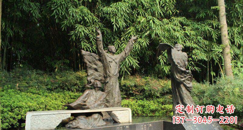 常州昔日名人的铜雕传承
