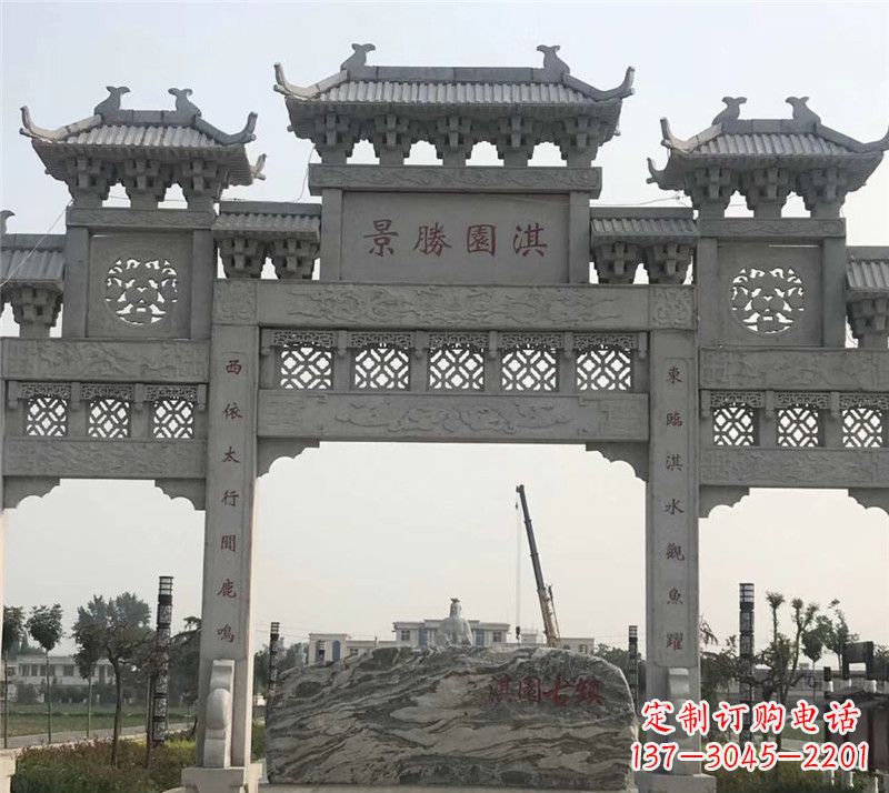 常州中国传统石牌坊雕塑
