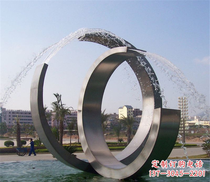 常州精美的不锈钢喷泉雕塑
