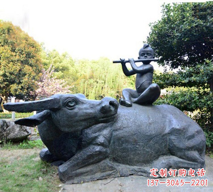 常州牧童雕塑传承民间文化