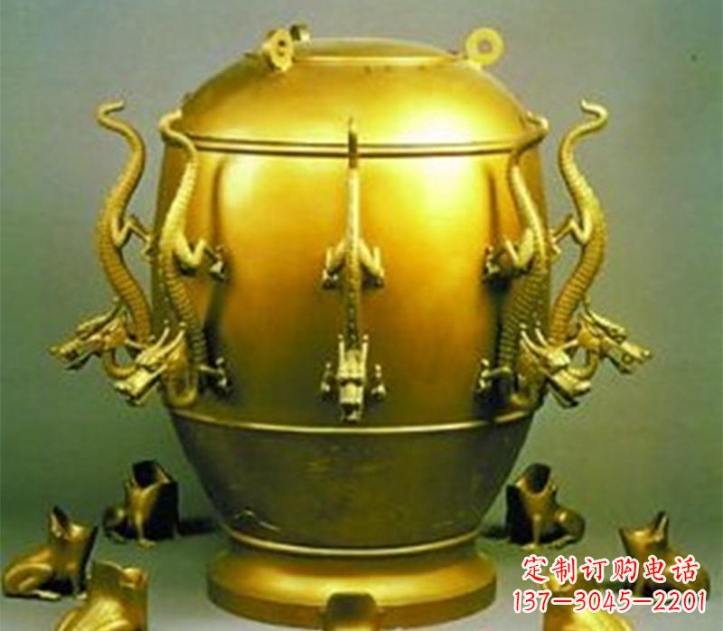 常州纯铜古天文仪器地动仪雕塑