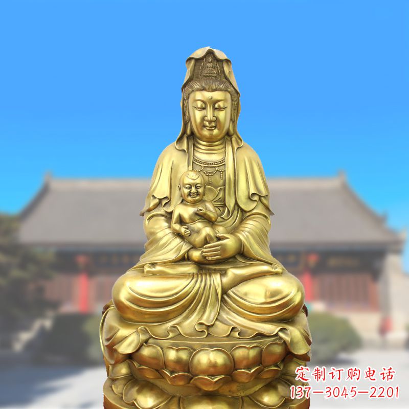 常州纯铜观音坐像