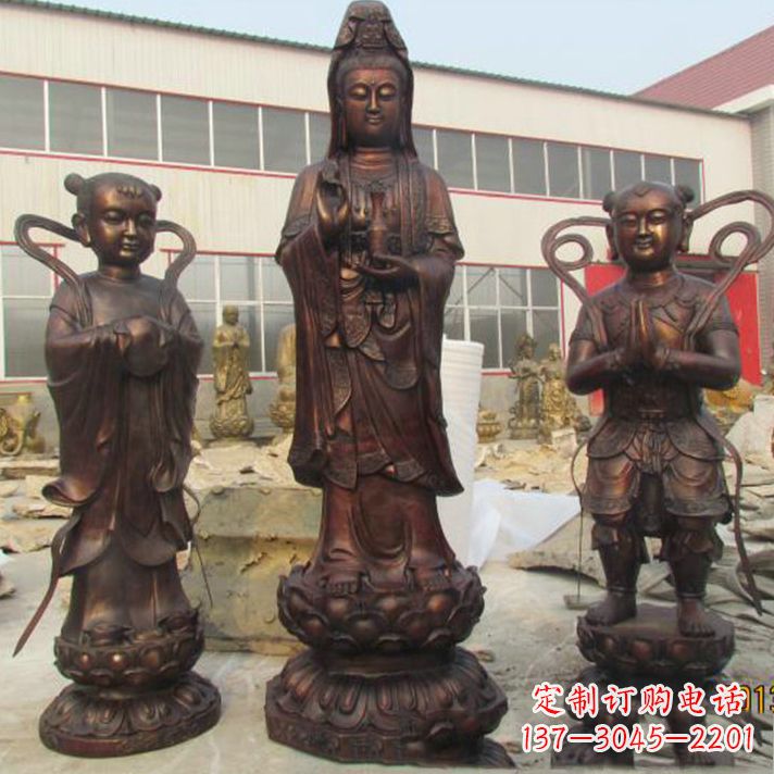 常州纯铜观音菩萨雕塑
