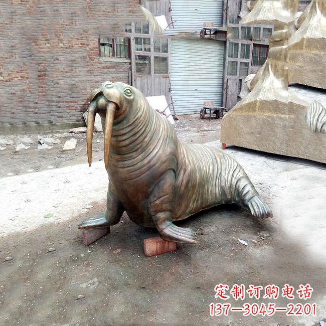 常州纯铜海豹雕塑艺术的象征