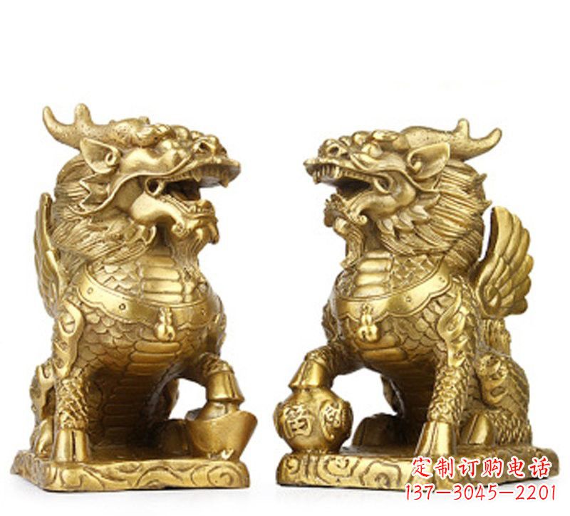 常州纯铜麒麟雕塑