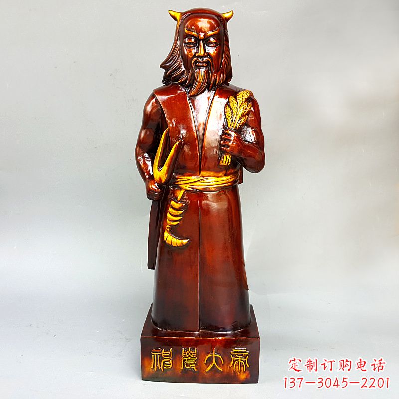 常州神农氏铜像传承炎帝文化的艺术之作