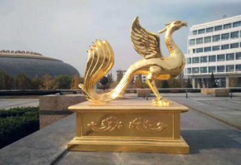 常州城市广场的朱雀雕塑