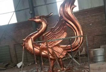 常州朱雀神兽纯铜陵光神君雕塑