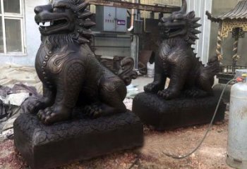 常州精美纯铜獬豸雕塑中国古代神兽雕刻之美