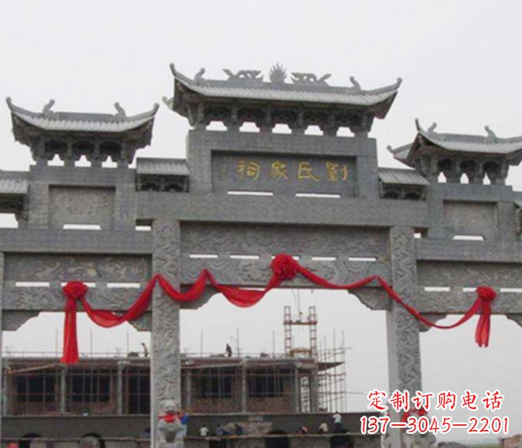 常州牌坊雕塑——传承祠堂文化的艺术形式