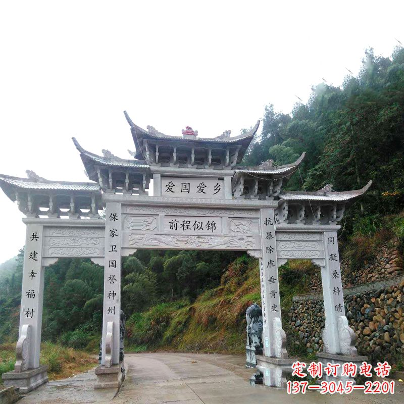 常州三门石牌坊雕塑静默见证中国历史