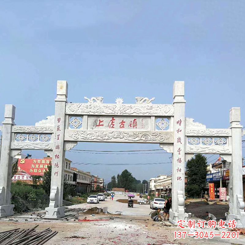 常州村镇无楼石雕牌坊