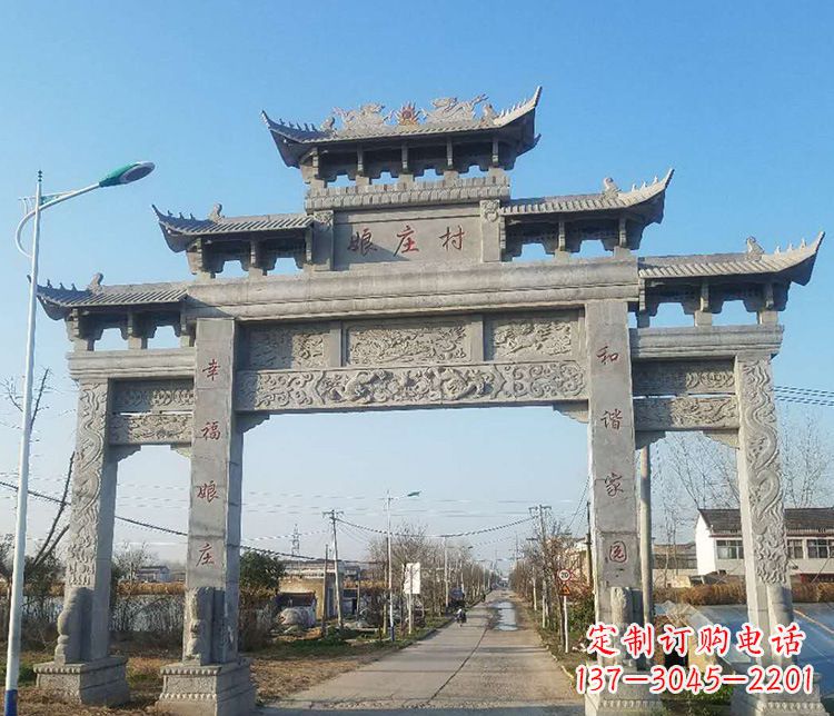 常州村庄牌坊石雕——展现中国古典建筑魅力