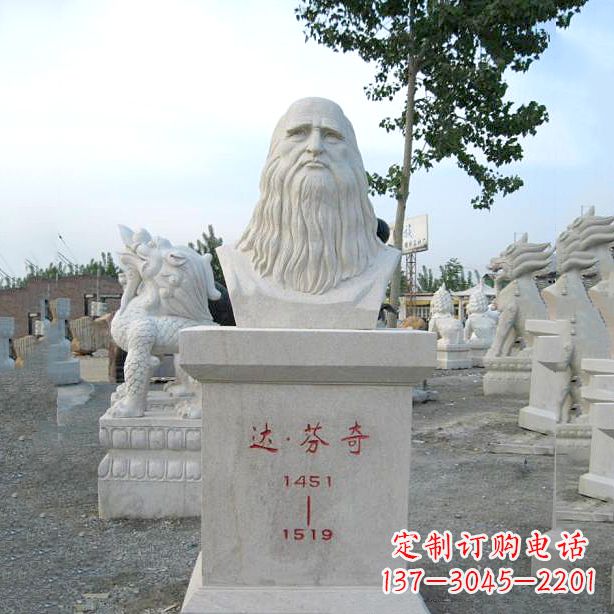 常州达芬奇的经典雕塑——汉白玉石头像