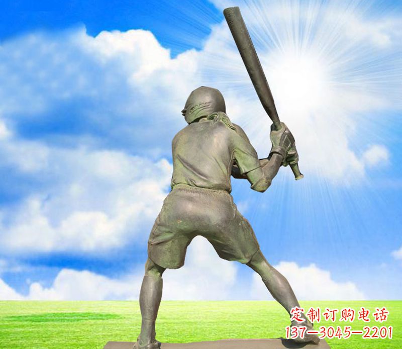 常州纪念棒球精美的棒球雕塑