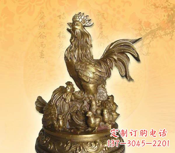 常州打鸣的公鸡铜雕