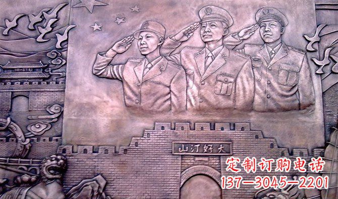 常州献礼铜军人雕塑——赞美大好河山
