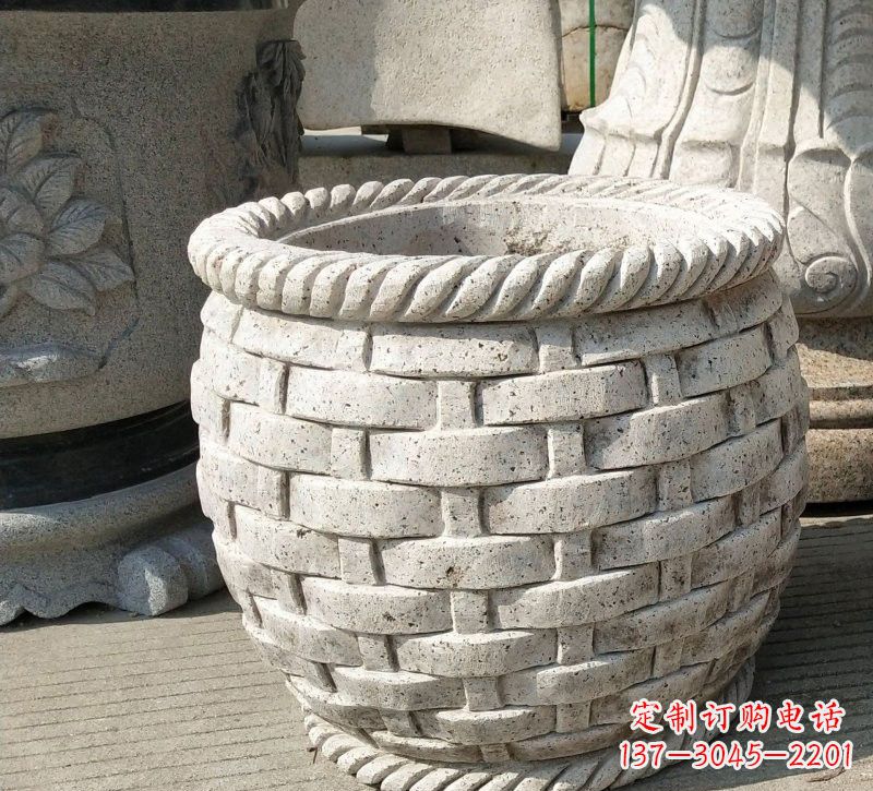 常州大理石编织花纹水缸