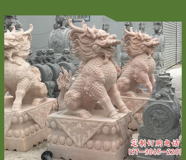 常州大理石踩球麒麟——传承古代神话的雕塑