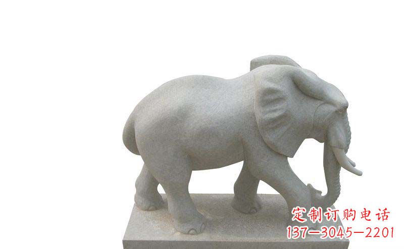 常州大理石大象公园动物石雕