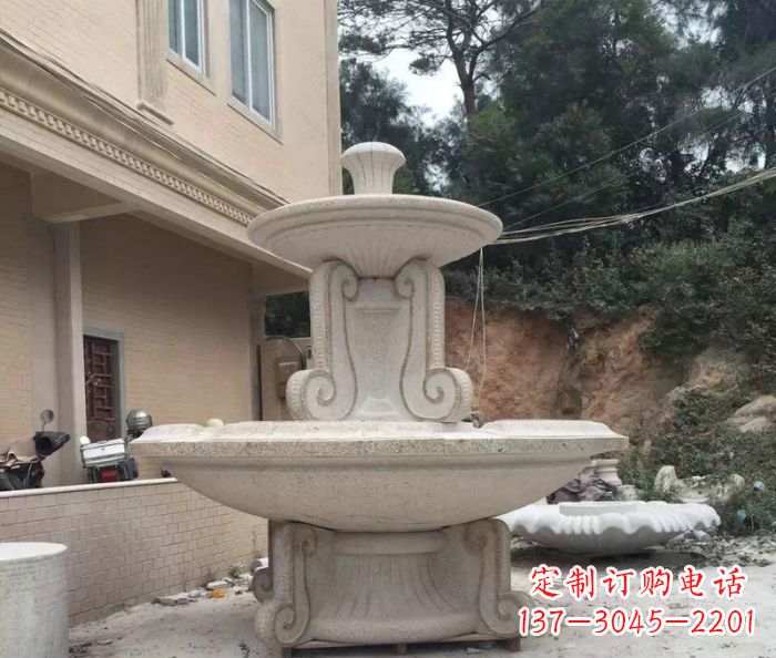 常州大理石大型喷泉石雕_2