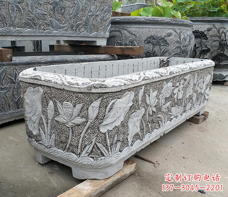 常州大理石菊花水缸雕塑