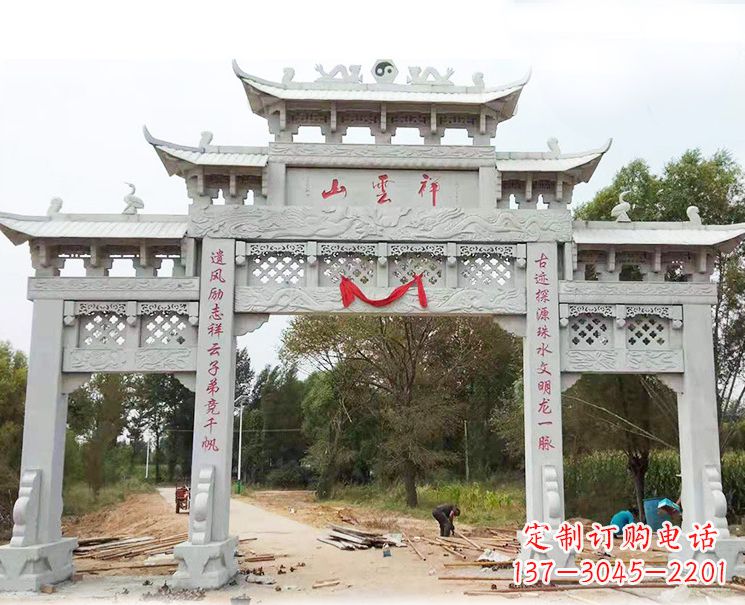 常州大理石牌坊雕塑
