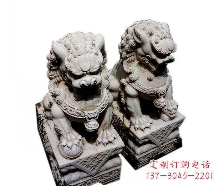 常州大理石仿古石狮子雕塑
