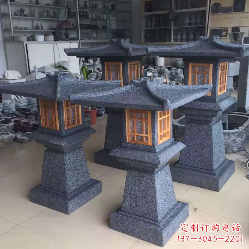 常州大理石仿汉阙石雕灯笼