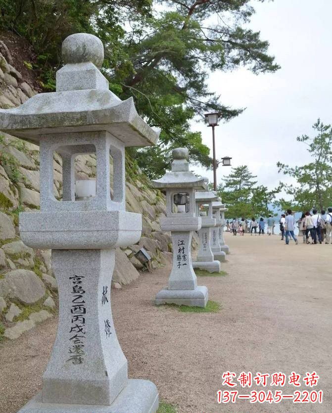 常州精美古典大理石宫灯雕塑