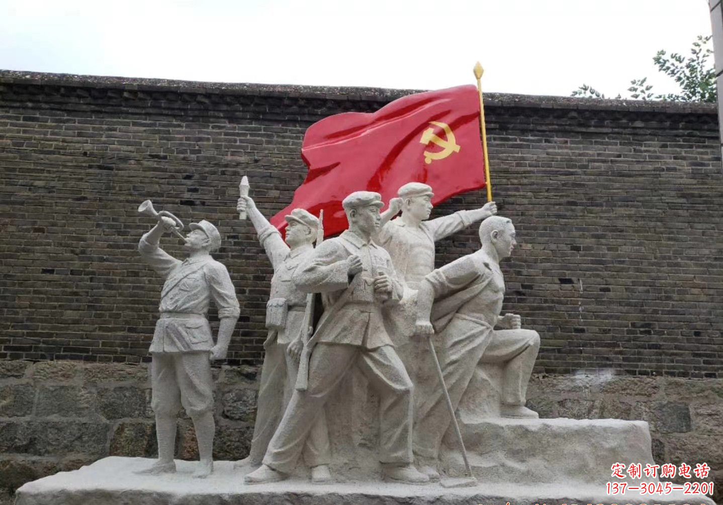 常州红军雕塑把热血革命历史永久留存