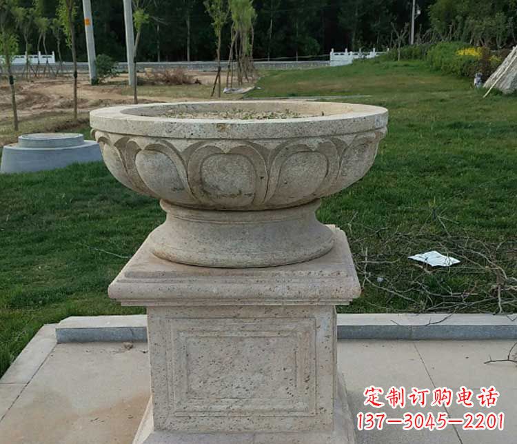 常州大理石花盆公园石雕_1